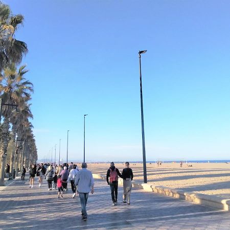 Acogedor Estudio A Metros De La Playa, Con Zonas Comunes Y Terraza 3B Valencia Exterior foto